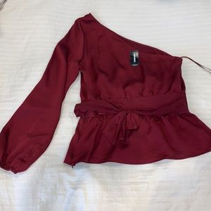 NWT Express One-Shoulder Blouse